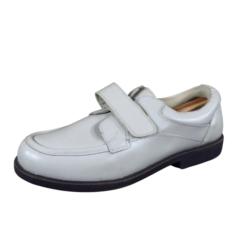 Dr. Scholl's Double Air Pillo Men Walking Shoe Size 13 Casual Comfort Bone White